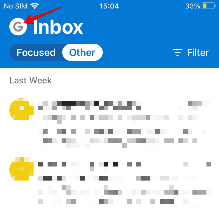 39b63269944c529fe09a531102074b206c295475ed685c43c9391c15255a1a42tap Your Outlook Account Icon